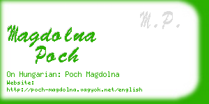 magdolna poch business card